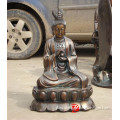 bronze decorative sitting buddha statue with ball